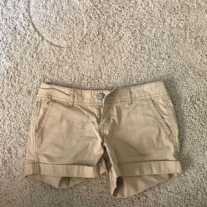 Khaki Jean Shorts